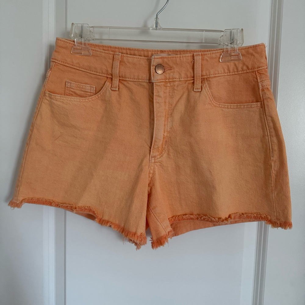 Universal Thread Orange Vintage Midi Jean Shorts, 4